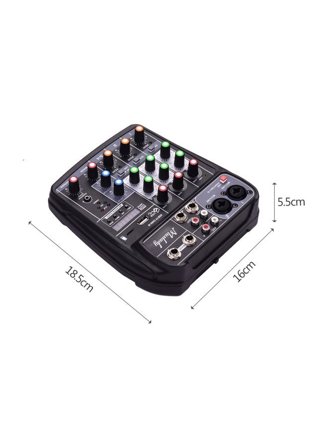 NIBEMINENT Compact Sound Card Mixing Console Digital Audio Mixer I4714B-EU-A Black - Image 4