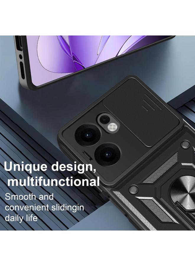 S-TOP Case For OPPO Reno13 F 4G / 5G Sliding Camera Cover Design TPU Hybrid PC Phone Case - Image 5