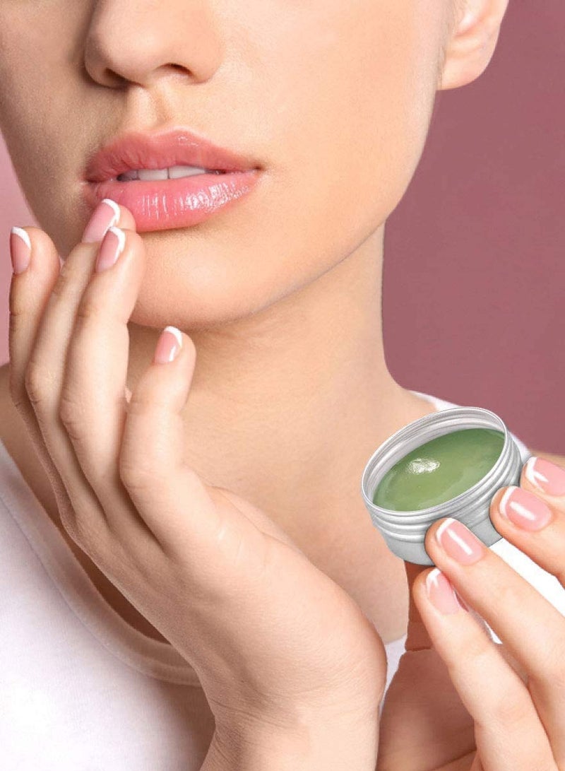 برطمانات تجميل مع أغطية 20 قطعة حاويات تجميل فارغة علب ألمنيوم مع أغطية لولبية ملصقات وملاعق صغيرة لتخزين عينة الكريمات والبودرة 20 مل - Image 3