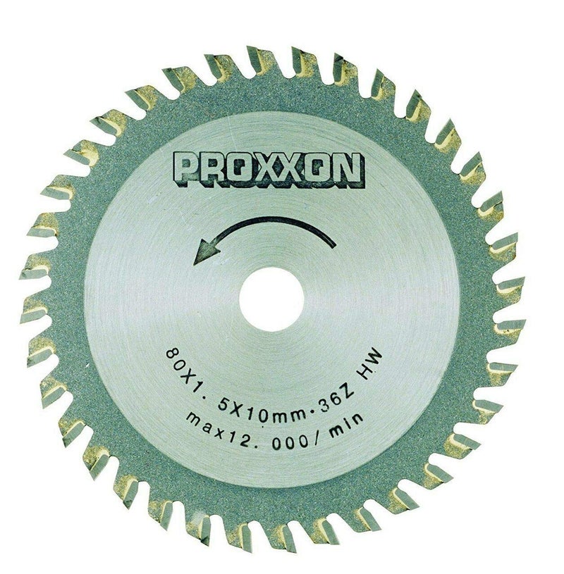 Proxxon 28732 3-9/64-Inch 80mm Carbide Tipped Saw Blade 36-Teeth - Image 2