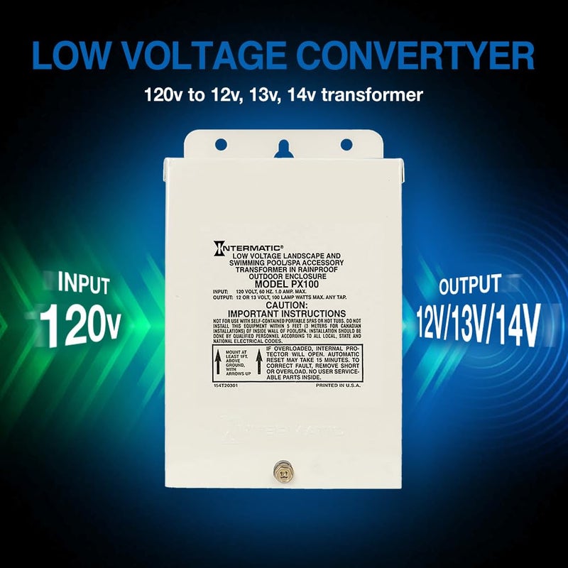 Intermatic PX100 Pool Light 100-Watt Safety Transformer, Beige - Image 3