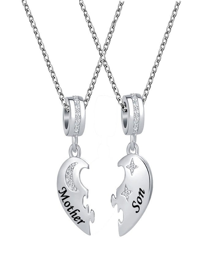 OutstandLong 19 inch Mother Son Necklace Gifts - 2PCS Mom Necklace from Son, Mom Gifts Daughter Gifts for Mother's Day - Image 1