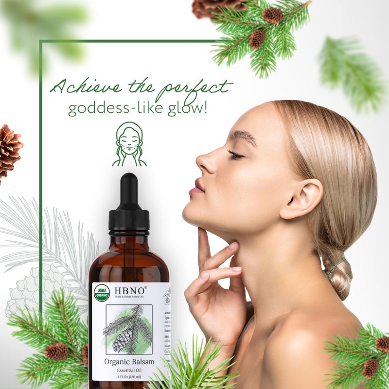HBNO Organic Fir Balsam Essential Oil - Huge 4 oz (120ml) Value Size - USDA Certified Organic Fir Balsam Oil, Perfect for Aromatherapy, Soap Making, DIY, Fragrances, Diffuser - Image 5