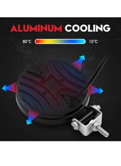 Excefore مجموعة مصابيح الضباب LED، دائرية رفيعة مقاس 3 بوصات، شريط إضاءة صغير أبيض للقيادة العكسية، لشاحنة الجيب والطرق الوعرة ومركبات الدفع الرباعي والسيارات والدراجات النارية والقوارب والجرار (عبوتان)  - Image 4