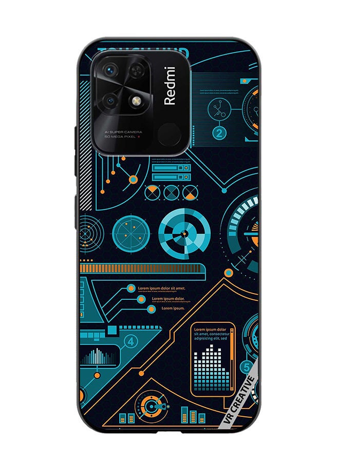 VR CREATIVE Protective Case Cover For Xiaomi Redmi 10C Touch Hud Design Multicolour - Image 1