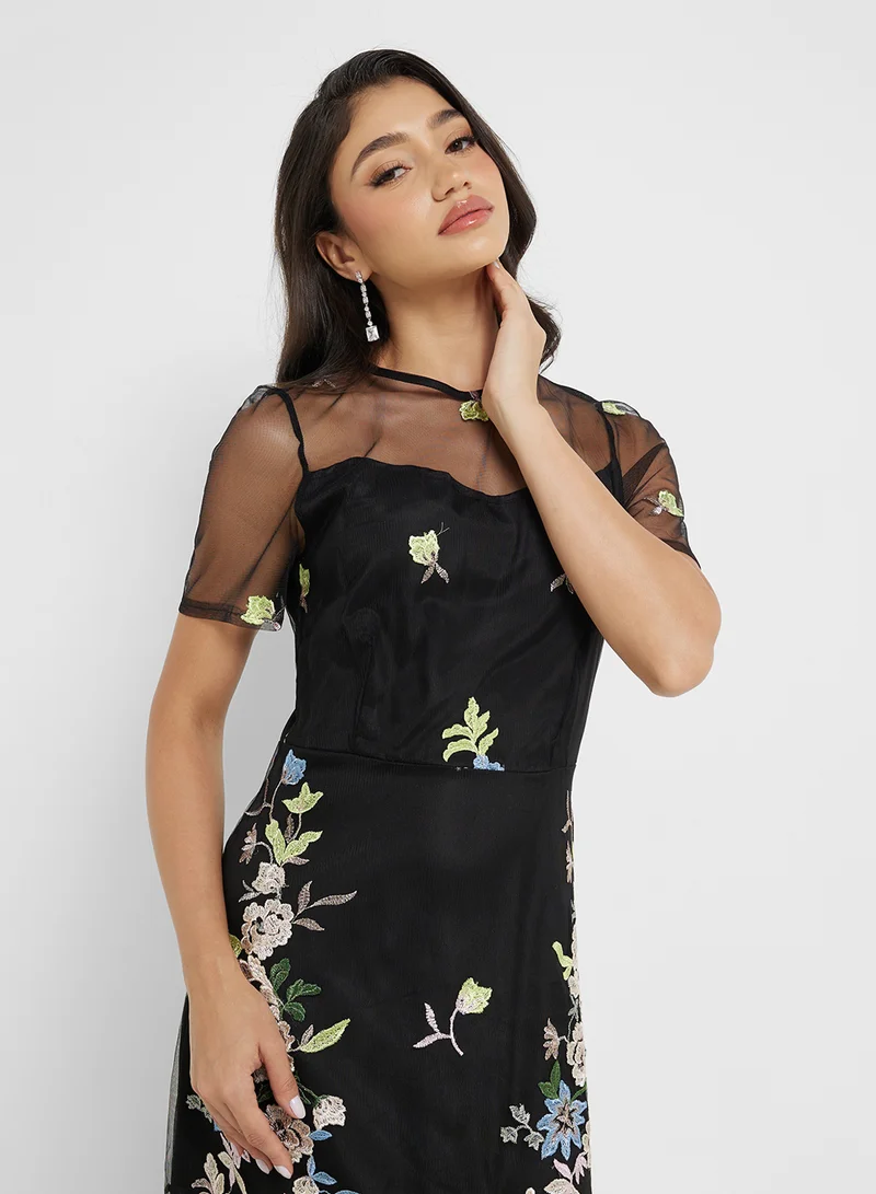 Ella Limited Edition Floral Embroidered Dress