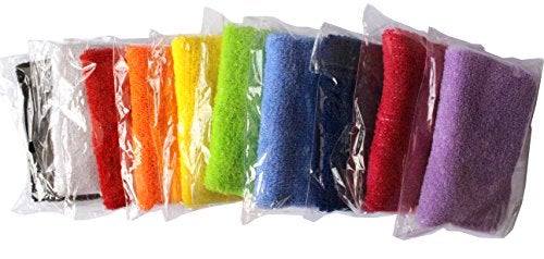 ColorYourLife 10 Pairs (20 Pieces) Colorful Sports Wristbands Wrist Sweatbands Wrist Sweat Bands - Image 2