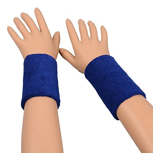 ColorYourLife 10 Pairs (20 Pieces) Colorful Sports Wristbands Wrist Sweatbands Wrist Sweat Bands - Image 3