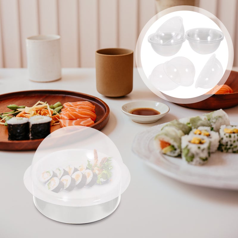20Pcs Transparent Cover Food Cover Snack Tray Cover Clay DIY Materials - Image 1