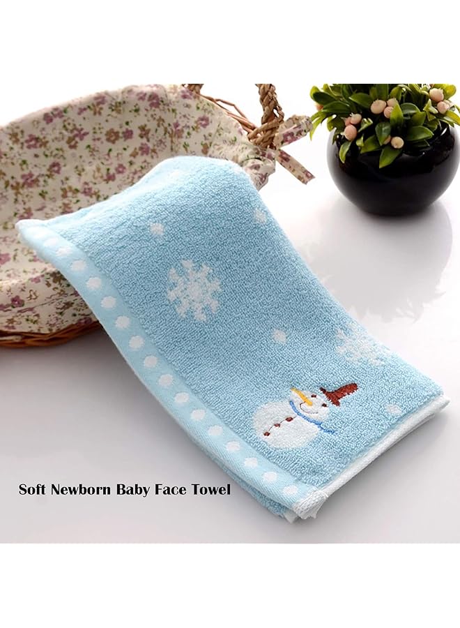 X spring Multicolor Washcloths 3 Pack Soft Newborn Baby Face Towel Highly Absorbent Towels Reusable Baby Wash Cloths Fingertip Towel Set Kids Cute Facial Towels For Adults And Children (50X25Cm) - Image 3