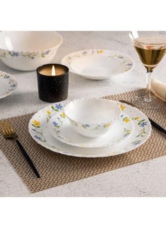 DELCASA 33 Pcs Opalware Dinner Set, DC2213 | Lightweight | Chip Resistant | Dishwasher Safe | Microwave Safe | Plates, Dishes, Bowls, Spoons, Service For 6  - Image 2
