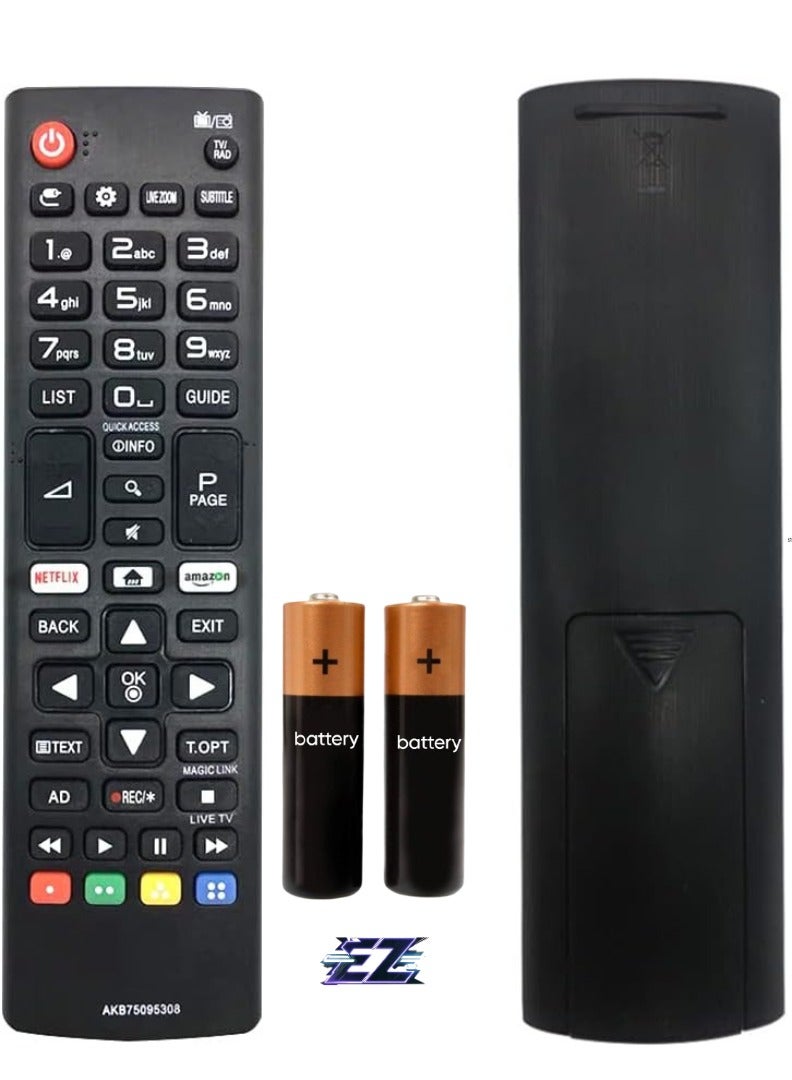 ELTRAZONE Replacement LG Remote Control for LG TV – Compatible with LG Smart TV Models 32LJ610V, 43UJ634V, 49UJ634V, 55UJ634V, 60UJ6307, 65UJ634V – Battery Included - Image 1