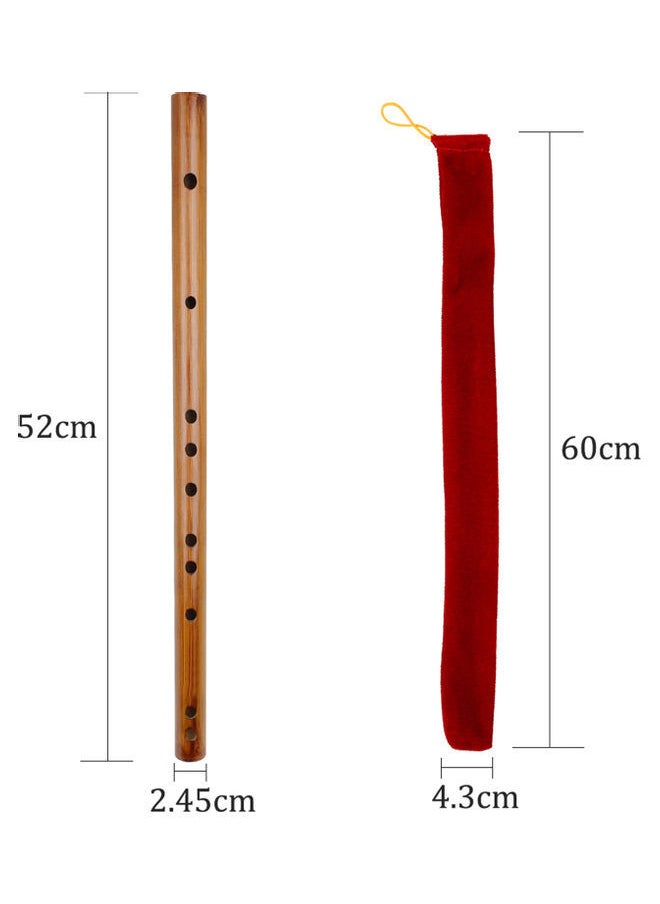 NIBEMINENT - Chinese Bitter Bamboo Key of C Flute with Bag - Image 1