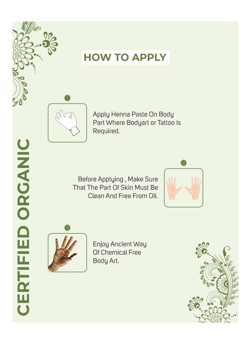 Vegetal - Organic Mehandi Cone 100 % Natural Mehandi (Henna) For Feets And Hands (50 Gm X Pack Of 3) - Image 1