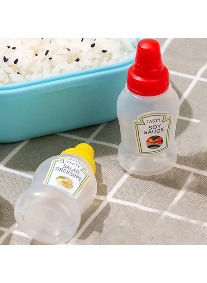 Small Empty Sauce Bottles for Students to Take to Work, Portable Mini Container for Soy Sauce, Ketchup, Mayonnaise and More - 10 Pack - Image 2