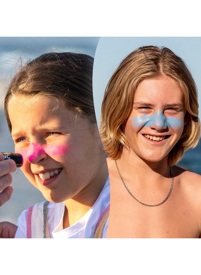 Sun Zapper Zinc Oxide Sunscreen Sticks - SPF 50+ Water Resistant - Beach Pack with 4 Colors (Light Skin Tone, Pink, White, Blue) - Broad Spectrum Sunblock for Face & Body - Made in Australia - Image 2