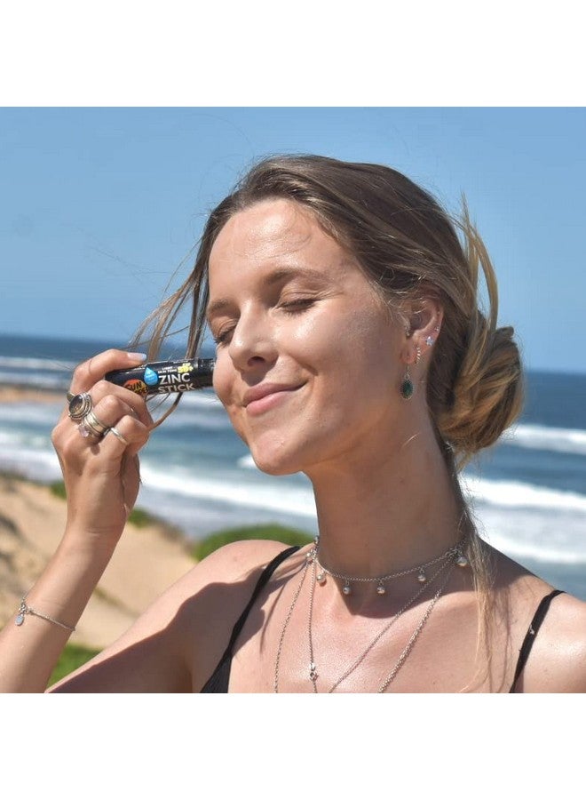 Sun Zapper Zinc Oxide Sunscreen Sticks - SPF 50+ Water Resistant - Beach Pack with 4 Colors (Light Skin Tone, Pink, White, Blue) - Broad Spectrum Sunblock for Face & Body - Made in Australia - Image 4