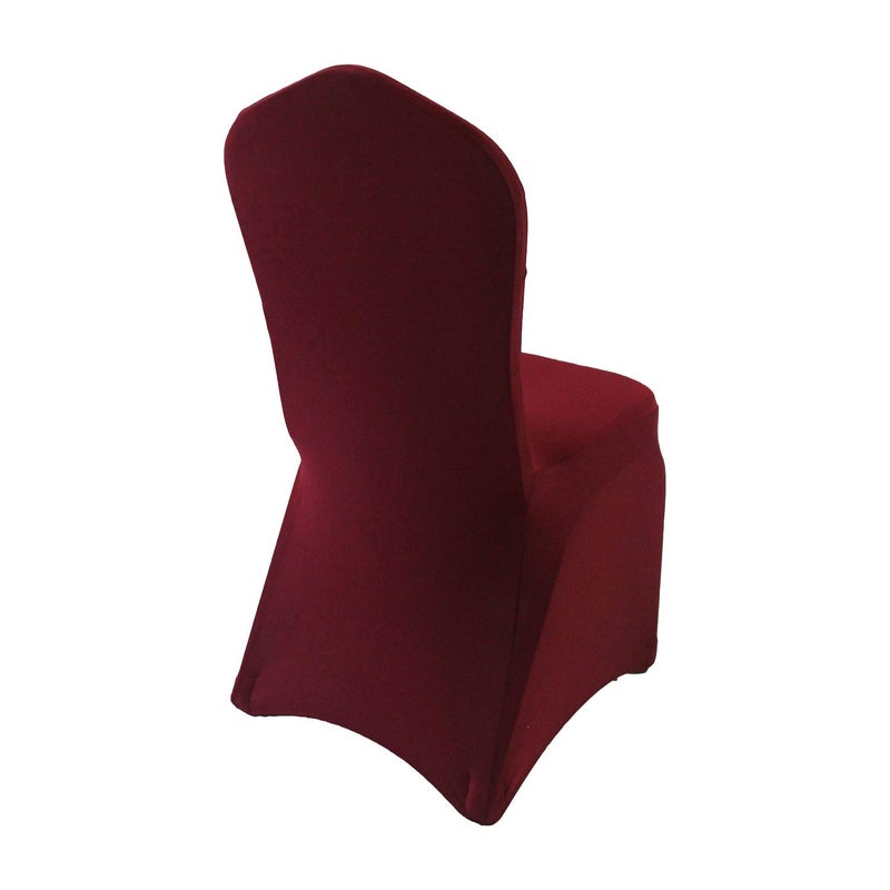 Welmatch Welmatch Burgundy Stretch Chair Croach - 10 PCS BANQUET EVENTS PARTY Universal Dining Decoration Scuba CORCH CORCH CORVERS PREMIUM (Burgundy 10)  - Image 2