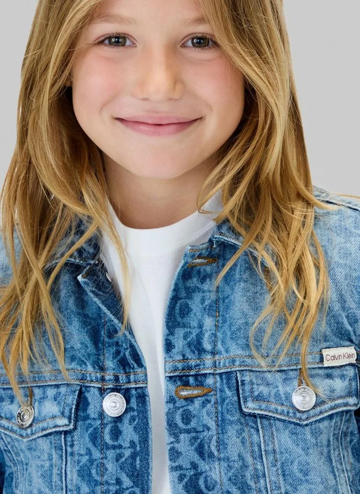 Calvin Klein Jeans Youth Logo Denim Jacket