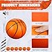 MiniInflat 6 Pcs 4 Mini Foam Basketballs for Kids Adults Squeeze Stress Ball Safe Soft Replacement Beach Pool Basketball for Indoor Hoop Toddler Quiet Bouncy Sport GameOrange - Image 4
