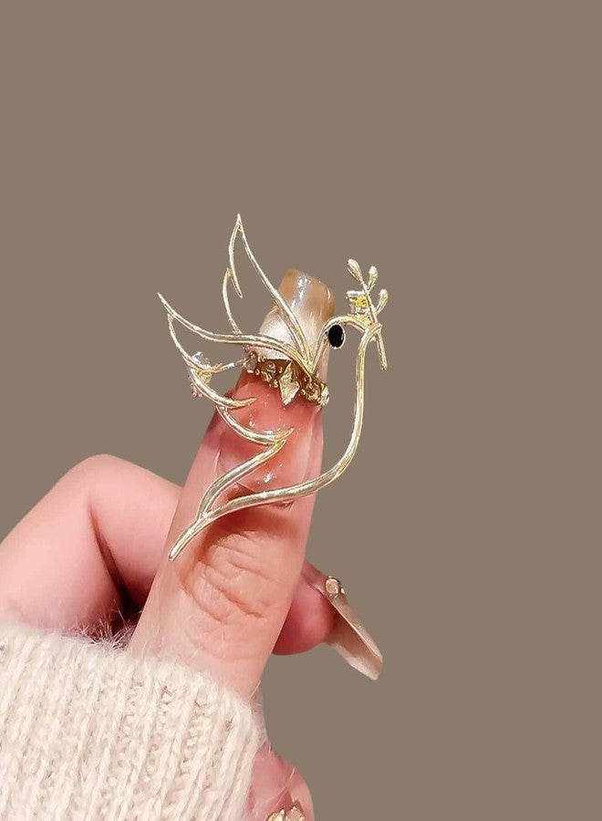 Frinnovan, 15 Pack Peace Dove Brooches Lapel Pin Bird Olive Brooch Pins for Women Men Party, Gold - Image 3