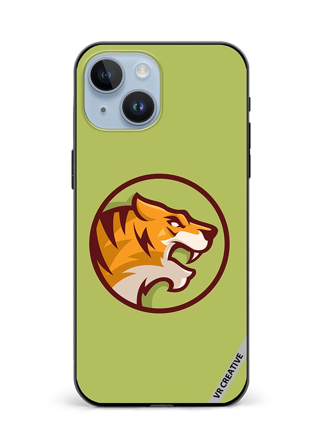 VR CREATIVE Protective Case Cover For Apple iPhone 15 Tiger Design Multicolour - Image 1