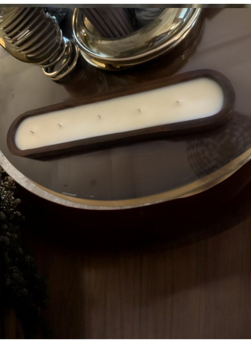 ANUM BY MUNA Luxury Scented Candle " Elegance Wood " Aged Vanilla - Image 4