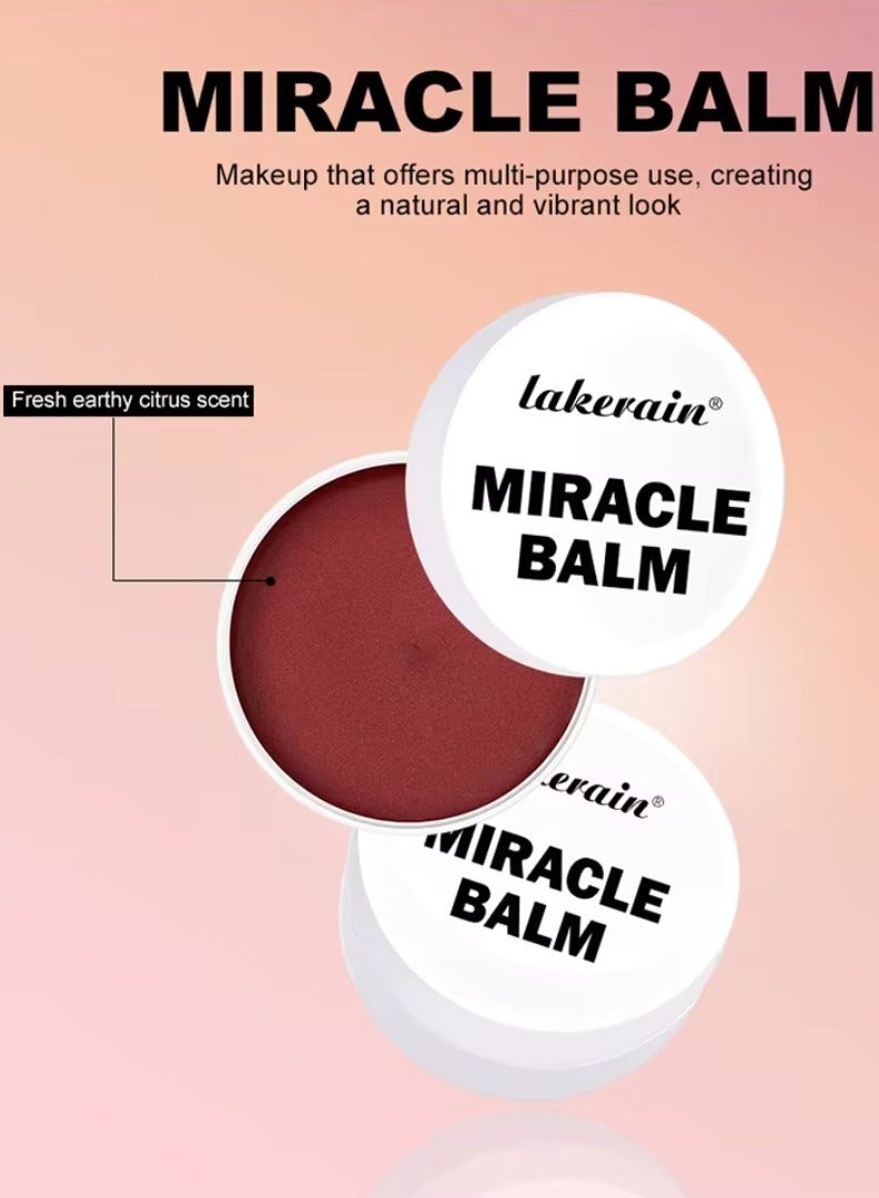 lakerain 52g Miracle Balm Multi use Miracle Balm Cream for Eyes Cheek and Lips Nourishing Long Lasting Creamy Smooth Texture Moisturizing Cream for Eyeshadow Blush and lipstick Sheer Pink 03 - Image 4