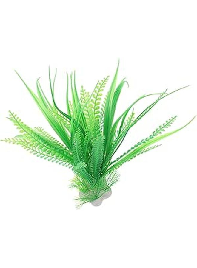 النبات البلاستيكي الأخضر المائي الديكور الواقعي لحوض السمك لتزيين حوض السمك - Image 1