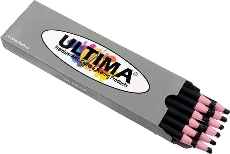 Ultima China Marker – Peel-Off Grease Pencil/Wax Pencil – Leaves Opaque, Easy to Remove Markings on all Glazed, Non-Porous & Polished Surfaces (Blue) - Image 1