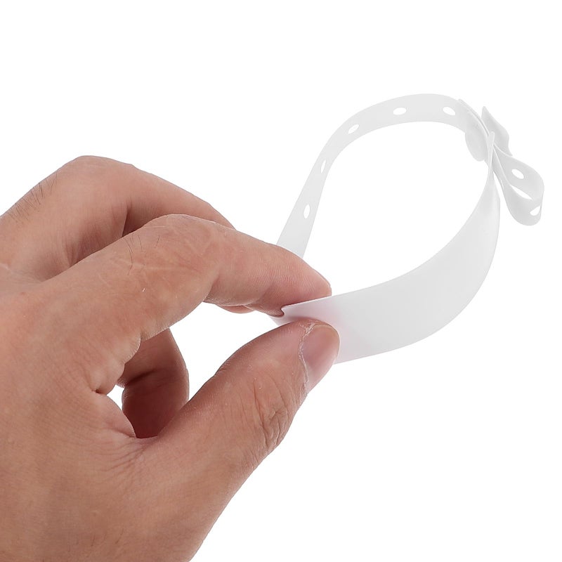 White Waterproof Disposable Patient Identification Wristbands Tear Resistant Medical ID Bracelets Hospital Use 100 Pack - Image 4