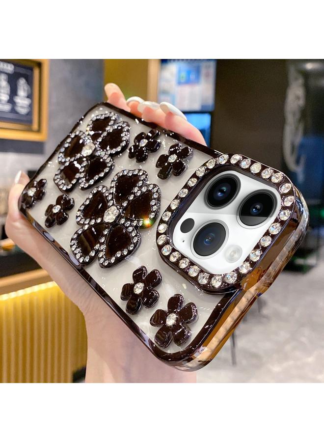 S-TOP Case For iPhone 12 Pro Max Electroplating Flower Diamond TPU Phone Case - Image 1