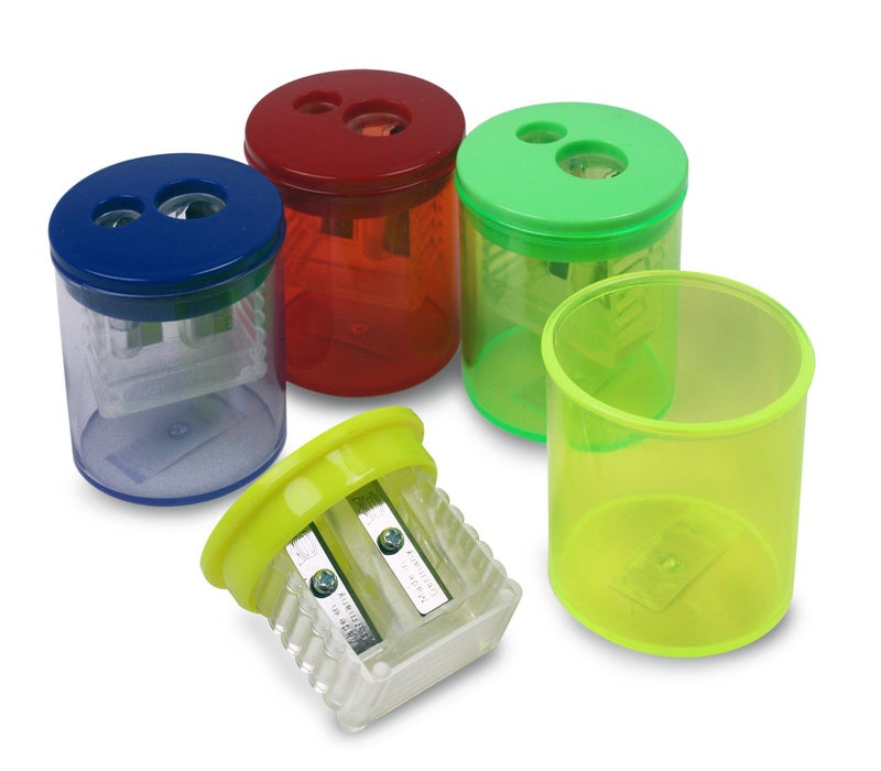 Eisen Two-Hole Manual Pencil Sharpener, Assorted - Image 1