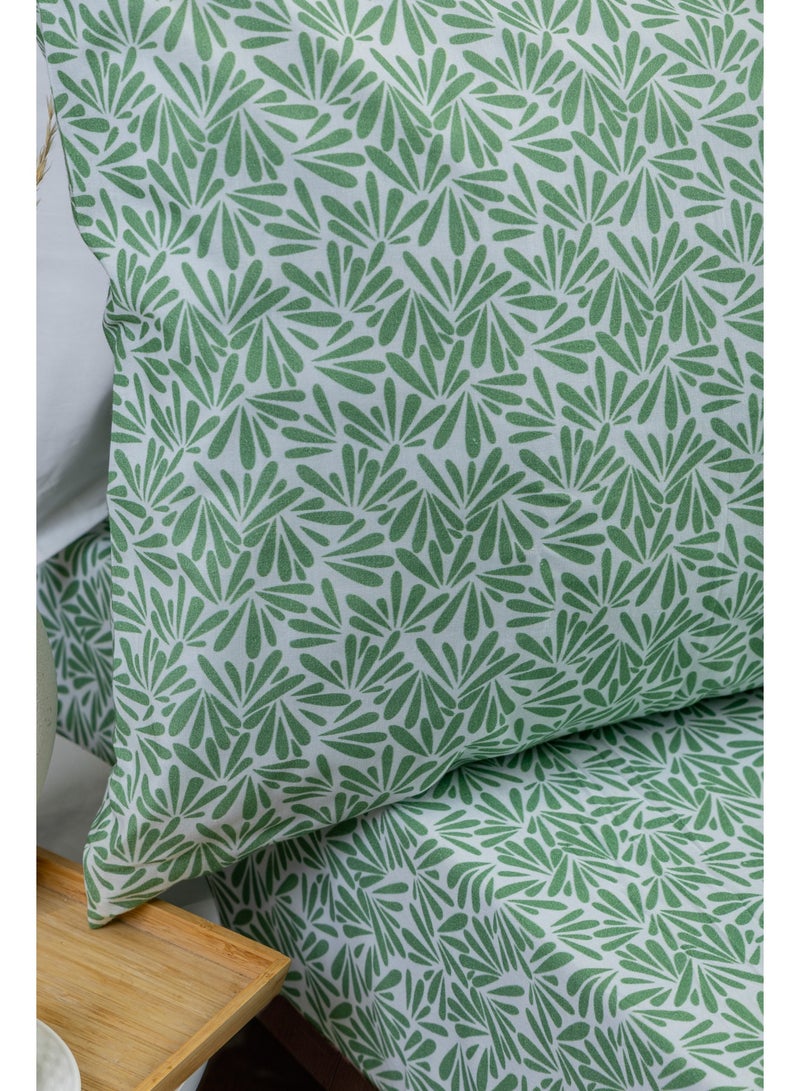 MEHALLA Fitted sheet- Printed- 100% Egyptian Cotton- 160*200 cm-180 TC - Image 3