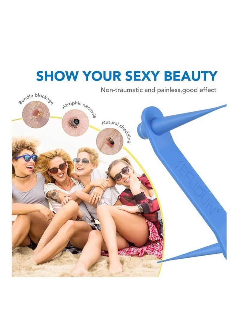 Sefudun - 2 In 1 Design Skin Tag Removal Kit Double Sided Design Safe for All Kind Of Skin Tags For Small to Medium 2mm to 4mm Bands For Medium to Large 5mm to 8mm Bands Unisex - Image 1