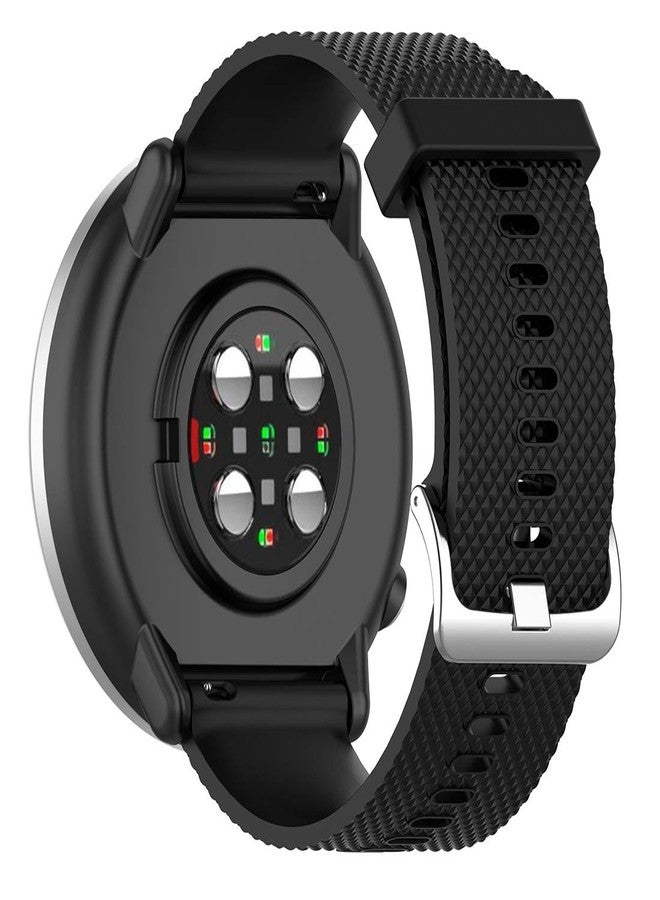 AWADUO For POLAR IGNITE Replacement Band, 20mm Replacement Silicone Wrist Band Strap For POLAR IGNITE and Garmin Vivoactive 3(Silicone Black) - Image 3