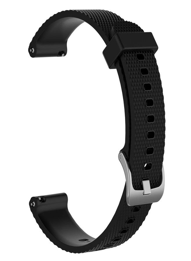 AWADUO For POLAR IGNITE Replacement Band, 20mm Replacement Silicone Wrist Band Strap For POLAR IGNITE and Garmin Vivoactive 3(Silicone Black) - Image 2