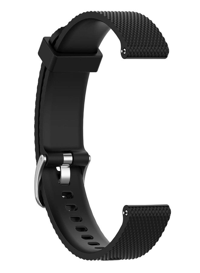 AWADUO For POLAR IGNITE Replacement Band, 20mm Replacement Silicone Wrist Band Strap For POLAR IGNITE and Garmin Vivoactive 3(Silicone Black) - Image 1