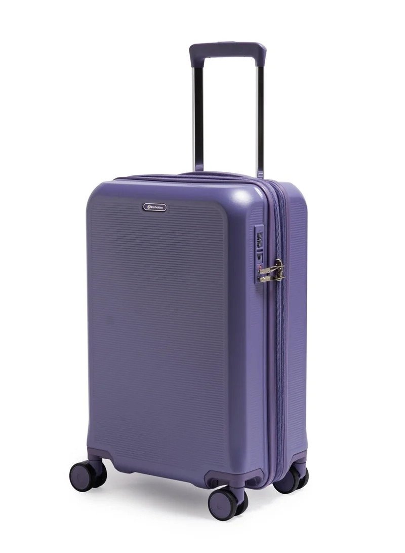 Echolac Sense 56cm Hardcase Expandable 4 Double Wheel Cabin Luggage Trolley Purple