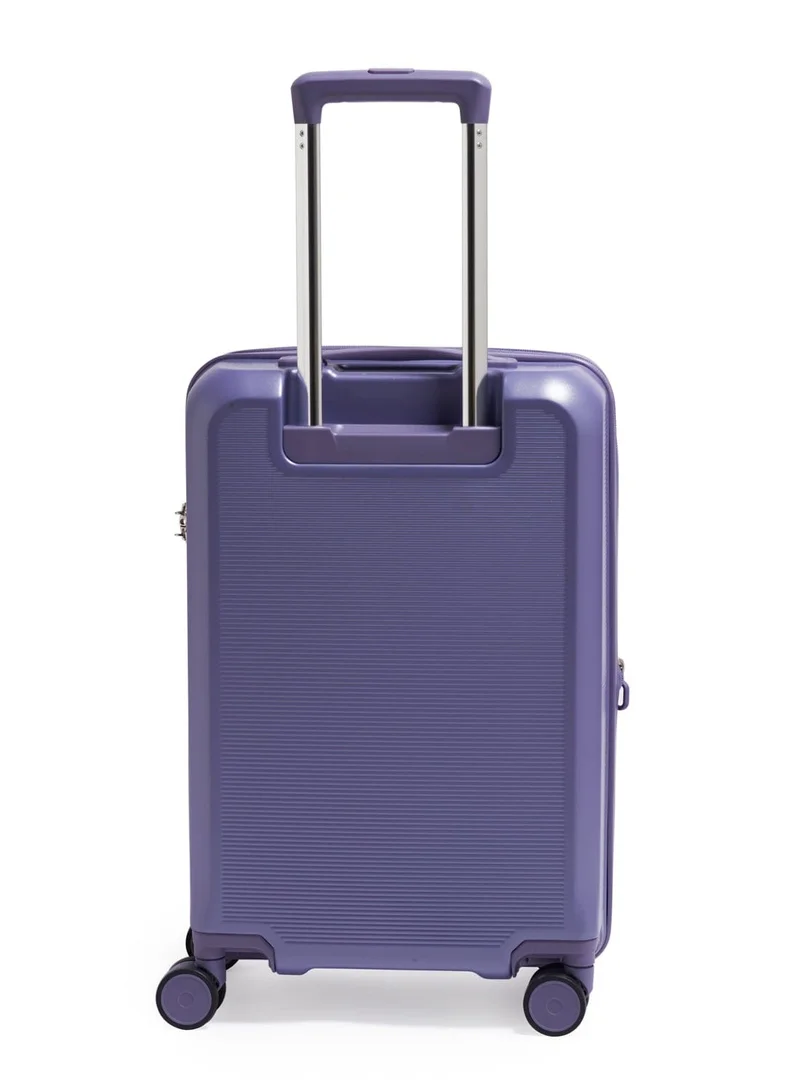 Echolac Sense 56cm Hardcase Expandable 4 Double Wheel Cabin Luggage Trolley - Purple