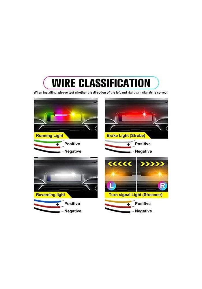 Vooda Multi-colored LED License Plate Light - 4-in-1 Function for Car, SUV, Truck, Motorcycle, Waterproof, DC12V (RGB) - Image 4