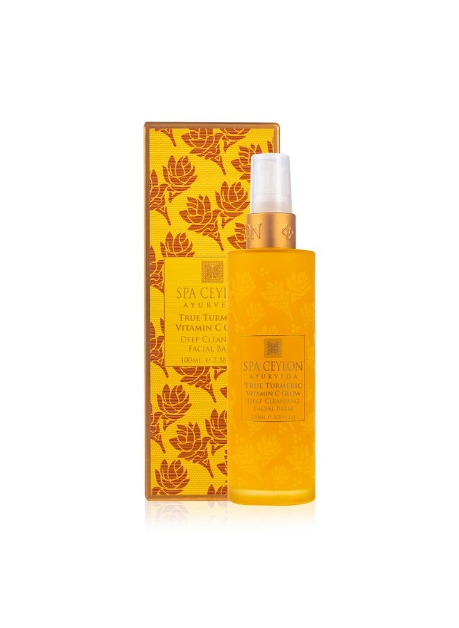 spa ceylon - True Turmeric Vitamin C Glow Deep Cleansing Facial Balm For Normal To Dry Skin Ayurveda For Blemished Pigmented And Uneven Skin - Image 1