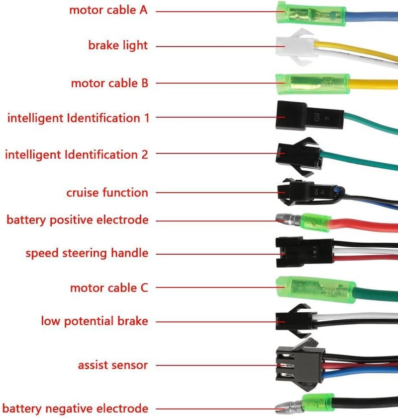 comfrt 350w Brushless Motor Controller, 36V/48V 350W Electric Bicycle Brushless Motor Speed Controller Fit for E-Bike and Scooter Brushless Motor Controller 36V - Image 4