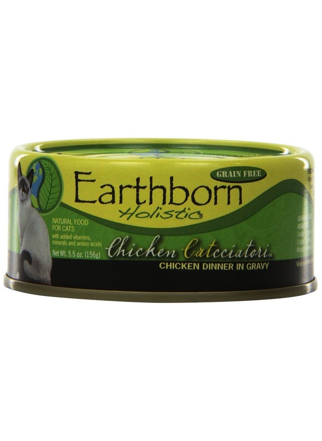 Earthborn Holistic Earthborn Holistic Chicken Catcciatori Grain Free Canned Cat Food, 5.5 Oz, Case Of 24 