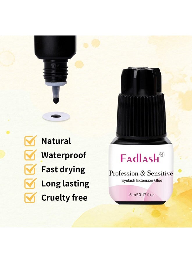 FADLASH - Eyelash Extension Glue Fadlash Extra Strong Lash Glue 5Ml 1S Dry Time 8 Weeks Retention Lash Extension Glue Maximum Bonding Power Professional Use Only (Never For Diy/Cluster Lashes) - Image 1