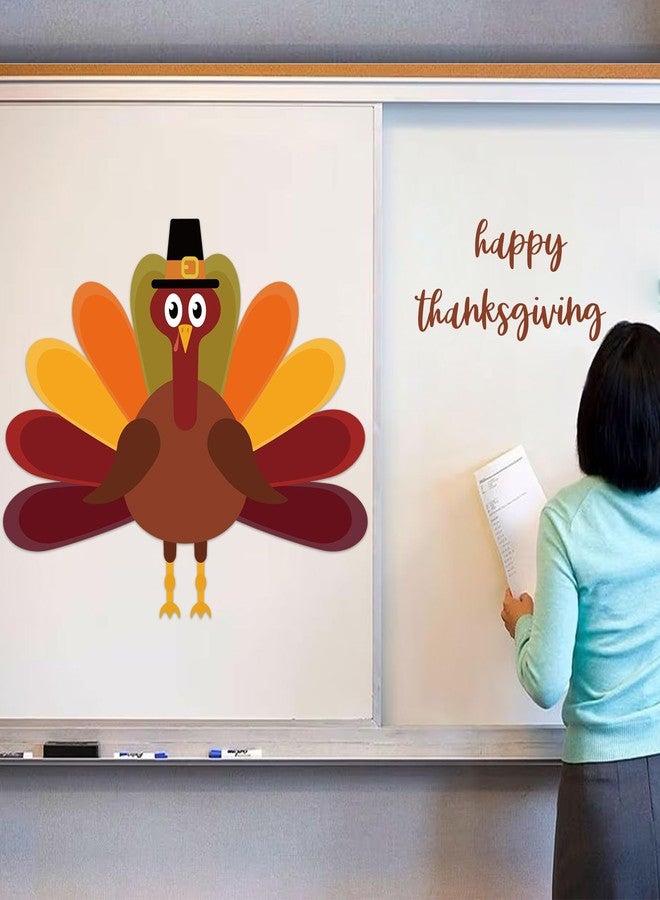 Lucleag 75 PCS Thanksgiving Turkey Bulletin Board Decorations, Turkey DIY Craft Kits for Kids with Glue Points for Thanksgiving Fall Classroom Office Home Bulletin Board Party Decorations - Image 5