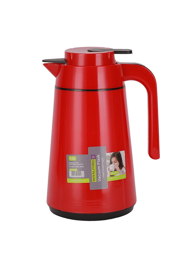 Royalford 1L Vacuum Flask RF12168 with Pink Glass Inner and PP Outer Body Keeps Your Drinks Hot or Cold, Asbestos-Free and Hygienic Leak-Proof and Portable Design Suitable for Indoor and Outdoor Multicolor 1Liters - Image 3