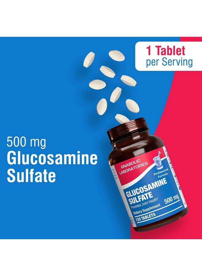 Anabolic Laboratories Glucosamine Sulfate 500mg - 120 Glucosamine Joint Supplements for Men and Women - for Joint Tissue and Cartilage Health - Image 3