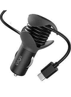 Ipega PG-SW057 2 in 1 Fast Car Charger USB Type C With Winding Cable for Nintendo Switch/Smartphones/Tablets 12V Fast Charging  - Image 1
