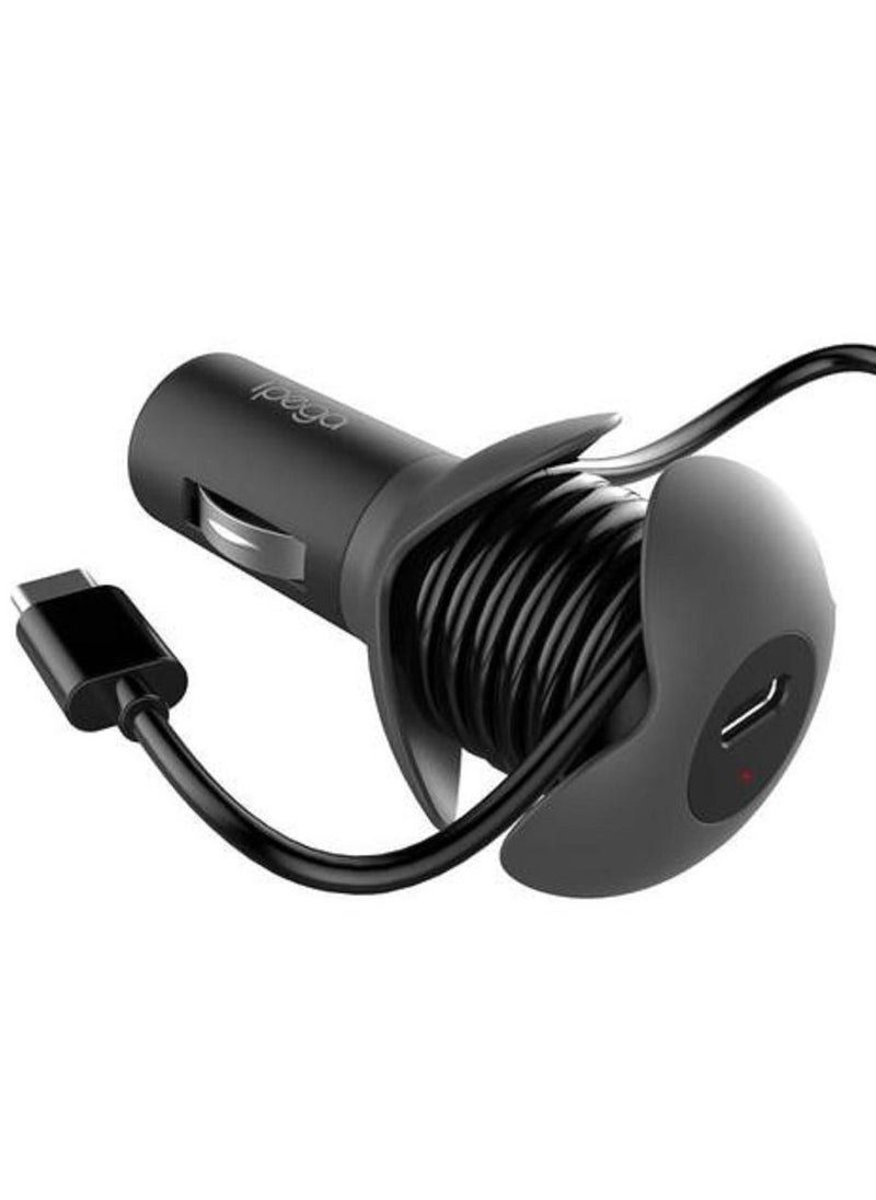 Ipega PG-SW057 2 in 1 Fast Car Charger USB Type C With Winding Cable for Nintendo Switch/Smartphones/Tablets 12V Fast Charging  - Image 2